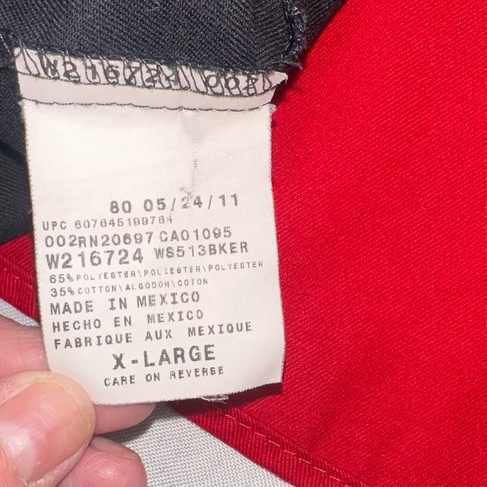 Dickies Sturgis 2011 Motorcycle Rally Shirt XL Red Black Colorblock Button Up - Picture 6 of 9